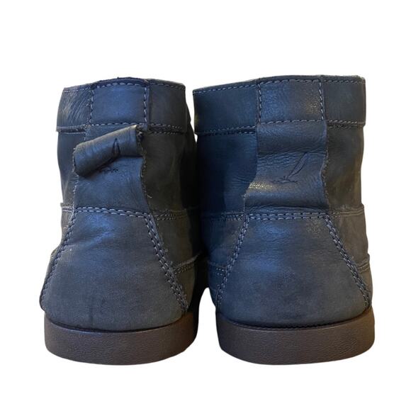 J Crew x Sperry Mens 13 Topsiders Soft LEATHER Chukka Boots Moccasins Dark Green - Picture 5 of 7